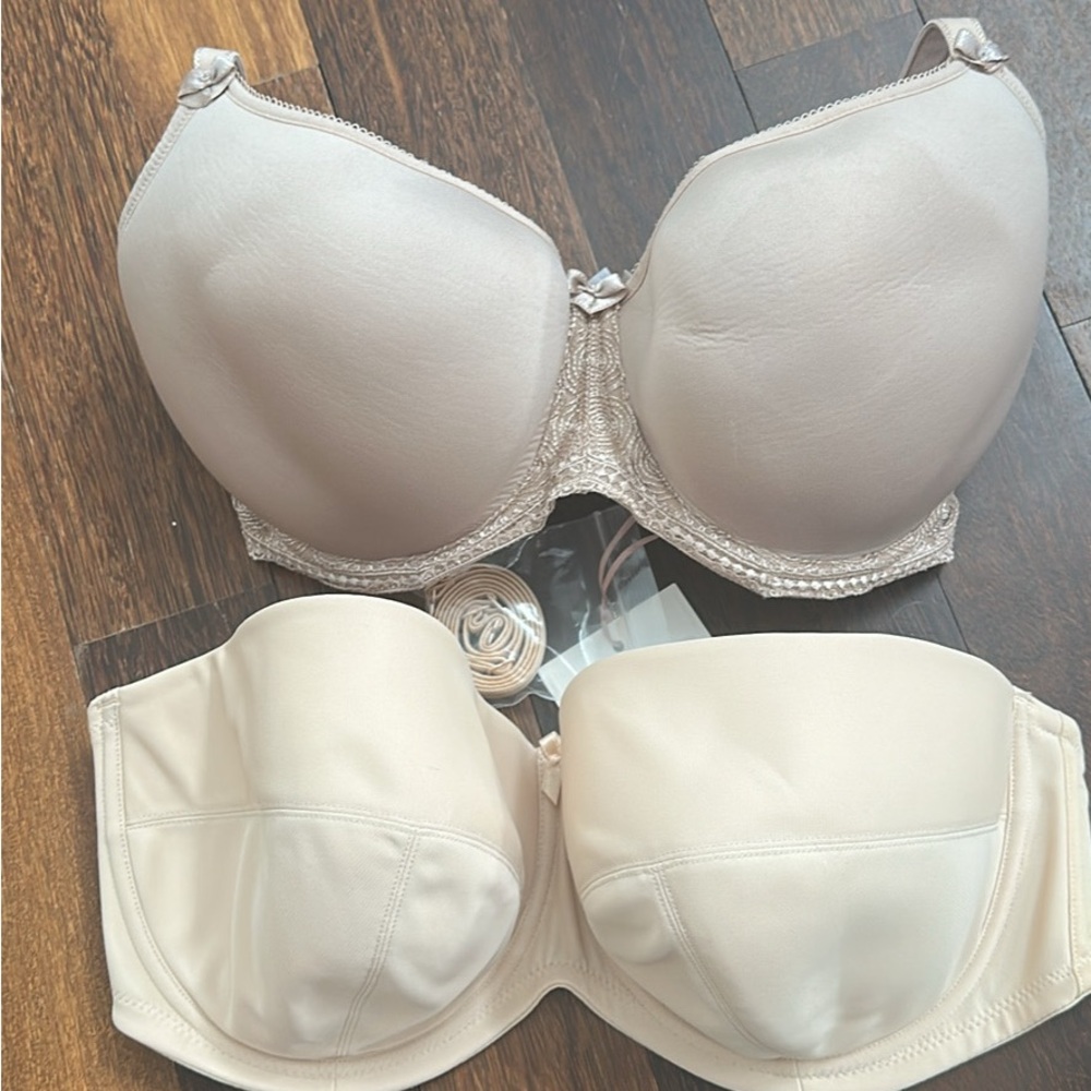 Panache Cream and Beige Bra Duo